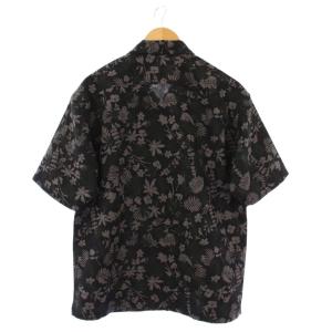 THE NORTH FACE Aloha Vent Shirt アロハシャツ 半袖 総柄 M 黒 NR22330 /KH
