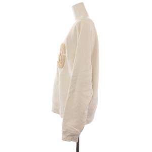 UGG スウェット マドリン ファジー トレーナー プルオーバー 長袖 ロゴ 裏起毛 M 白 1123718 /BM