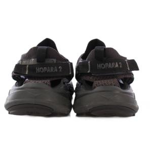 HOKA ONE ONE HOPARA 2 ホパラ2 マウンテンサンダル 厚底 メッシュ 切替 ワンカラー US10 28cm 黒