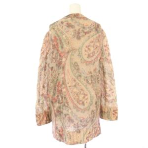 ETRO ニット セーター 長袖 ペイズリー モヘヤ シルク混 48 ピンク 202-19413-9149 /TK