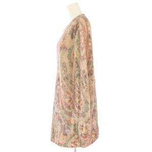 ETRO ニット セーター 長袖 ペイズリー モヘヤ シルク混 48 ピンク 202-19413-9149 /TK
