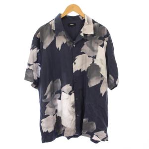 Abstract Floral Noll SS CC NP カジュアルシャツ 半袖 オープンカラー XXL