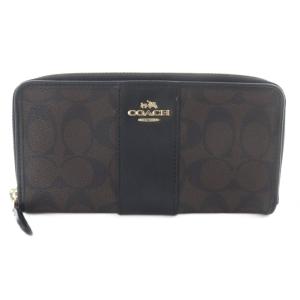 シグネチャー 長財布 ロゴ 黒 ブラック 茶色 ブラウン /SR