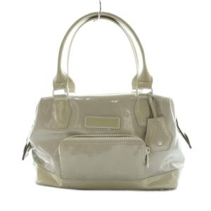 ハンドバッグ エナメル オフホワイト /SS OS