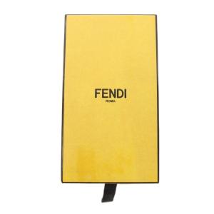 FENDI ラッピー スカーフ レオパード ヒョウ柄 イタリア製 ネイビー /BM OH