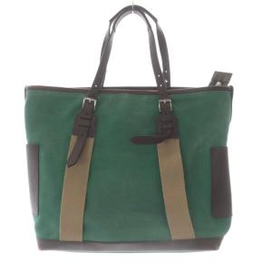 COACH トートバッグ キャンバス ハンドバッグ 緑 グリーン 70896 /SR