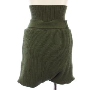 sacai ショートパンツ イージーパンツ ニット リブ 1 カーキ 16-02449 /TK