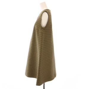 MM6 Maison Margiela フレアワンピース ひざ丈 ノースリーブ クルーネック ストレッチ 総柄 38 マルチカラー /BB