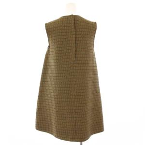 MM6 Maison Margiela フレアワンピース ひざ丈 ノースリーブ クルーネック ストレッチ 総柄 38 マルチカラー /BB