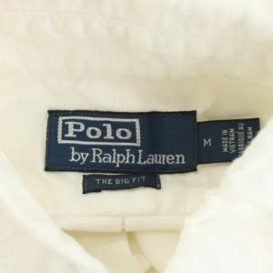 Polo by Ralph Lauren シャツ 長袖 コットン M 白 ホワイト /AN31