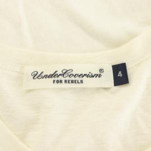 UNDERCOVERISM Tシャツ カットソー 半袖 プリント ロゴ 4 白 ホワイト /AN67