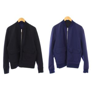 リバーシブルボンバージャケット ウール 50