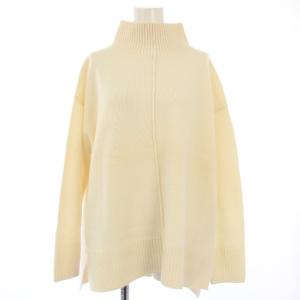 22AW リラクシールーズニットトップ ウール ハイネック セーター 36 長袖 アイボリー 0322443153