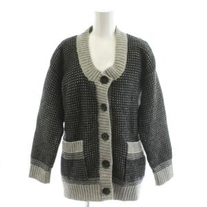 ニットジャケット ウール XS グレー /AN35