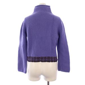 BRUNELLO CUCINELLI ニット セーター 長袖 ハイネック カシミヤ F 紫 /BM