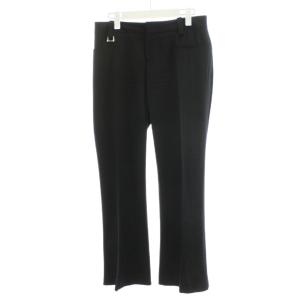 パンツ スラックス ウール 42 黒 ブラック /AN4