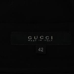 GUCCI パンツ スラックス ウール 42 黒 ブラック /AN4