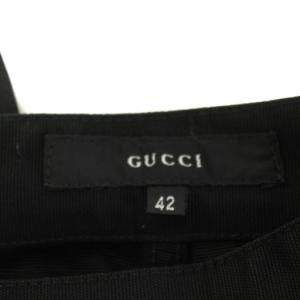 GUCCI パンツ スラックス コットン 42 黒 ブラック 255234 ZJ208 /AN1