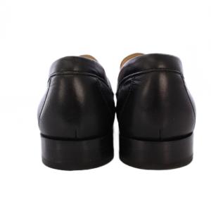 COLE HAAN レオパードコンビローファー シューズ ヒョウ柄 レザー ハラコ 7.5B 黒 /BM