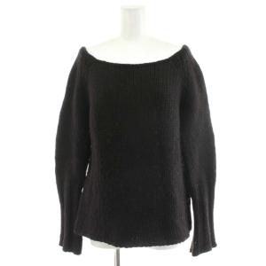 ニット セーター 長袖 ウール M 茶 ブラウン 102528 /AN56