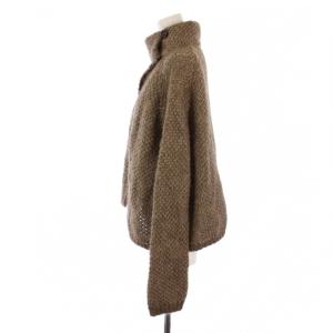 malo アナイ別注 カーディガン 長袖 ハイネック モヘヤ ナイロン ウール S ベージュ /BM