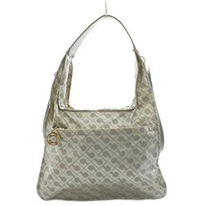 GHERARDINI ハンドバッグ ショルダーバッグ 2way 総柄 ナイロン シルバー色 /AN17