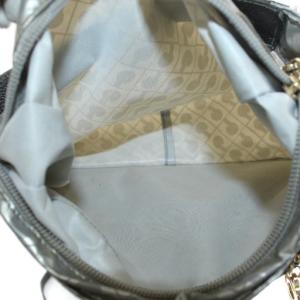 GHERARDINI ハンドバッグ ショルダーバッグ 2way 総柄 ナイロン シルバー色 /AN17