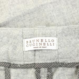 BRUNELLO CUCINELLI パンツ スラックス ウール 38 グレー DE71989 /AN43
