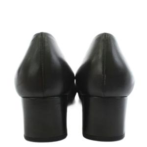 GUCCI パンプス ラウンドトゥ ヒール レザー 37.5 黒 ブラック 235283 /AN24