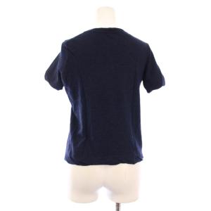 HERMES マルジェラ期 ニットプルオーバー 薄手 カシミヤ 36 ネイビー