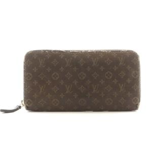LOUIS VUITTON モノグラムミニラン ジッピーウォレット 長財布 ラウンドファスナー 小銭入れ 茶 ブラウン M95235