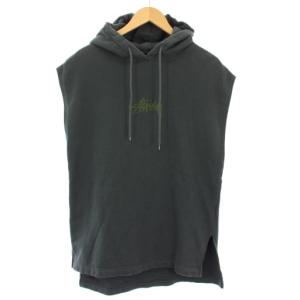 プルオーバーパーカー ノースリーブ M 緑 グリーン /TK