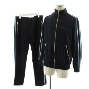 24AW コントラストライン セットアップ トラックジャケット イージーパンツ M 紺 ネイビー 242519