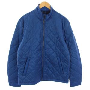 POLLY DOME JACKET キルティングジャケット 中綿 アウター ジップアップ L/100 ブルー