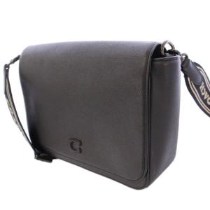 COACH シグネチャー ショルダーバッグ レザー ワンカラー ロゴ 黒 ブラック CJ843 /BB