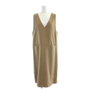 ワンピース ロング ノースリーブ 38 ベージュ /AP