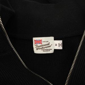 Traditional Weatherwear ニット セーター スタンドカラー ハーフジップ 長袖 M 黒 /KH