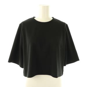 24SS クロップドプルオーバー ブラウス シャツ ブラック 黒 /CX OS