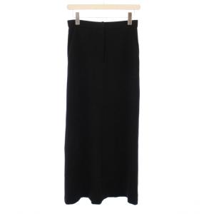 ラインビジューロングスカート フレア マキシ ロング 装飾 ストレッチ 38 黒 ブラック 0225121024