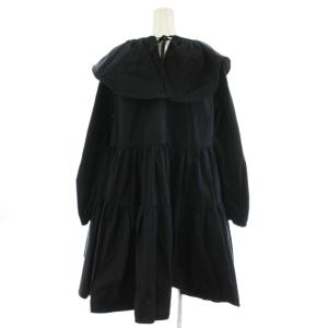 yori フリルカラーティアードチュニック シャツ ブラウス 長袖 F 黒 ブラック YR2124-111AW /AN25