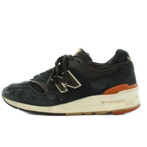 M997PR スニーカー 24.0cm ブラック ブラウン
