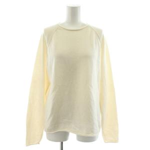 ニット カットソー 長袖 カシミヤ F 白 ホワイト 23-02-24-02313 /AN42