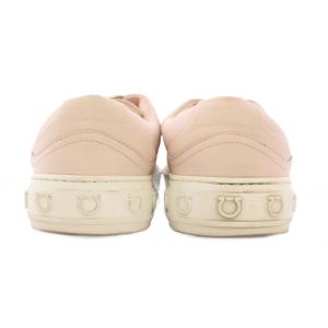 Salvatore Ferragamo ヴァラ ガンチーニ ローカットスニーカー シューズ 厚底 レザー ロゴ 9 ピンク /BB