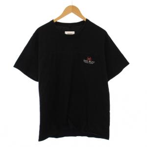 doublet WISM別注 グラフィックTシャツ ロゴ カニプリント 半袖 クルーネック ストレッチ S 黒 ブラック