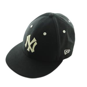キャップ 帽子 ベースボールキャップ NYヤンキースロゴ M/L 黒 ブラック /MI ユニセックス