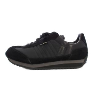 マラソン MARATHON スニーカー スエード 38 黒 94601 /TK