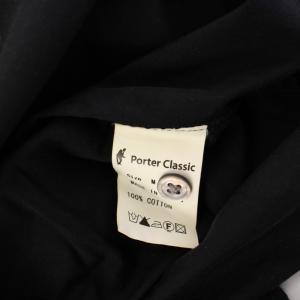 Porter Classic ROLL UP SHIRT ロールアップシャツ 長袖 M 黒 /KH