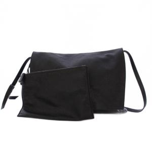 NAN ショルダーバッグ ポーチ付き ブラック