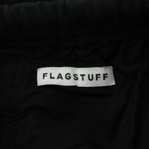 FLAGSTUFF ジョガーパンツ イージーパンツ プリント ロゴ コットン M 黒 ブラック /AN19