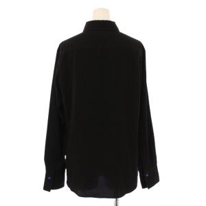 PS Paul Smith シャツ ブラウス 長袖 レギュラーカラー 猫柄 刺繍 40 黒 ブラック /BB